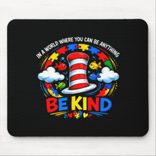 Autism awareness be kind why fit in doctor teacher mouse mat