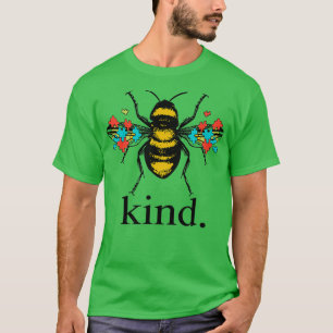 Autism Awareness Bee Kind Puzzle Autism T-Shirt