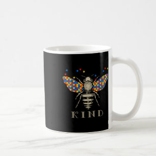 Autism Awareness Bee Kind Puzzle Pieces Coffee Mug