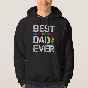 Autism Awareness Best Autism Dad Ever Puzzle Piece Hoodie