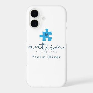 autism awareness blue puzzle piece #team name 