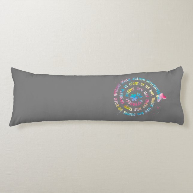 Autism Awareness Body Cushion (Front)