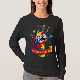 Autism Awareness Boy Kids Brother Puzzle T-Shirt