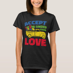 Autism Awareness Boys Girls Accept Understand Love T-Shirt