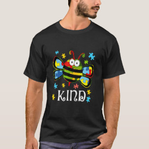 Autism Awareness Bumble Bee Be Kind Puzzle Piece A T-Shirt