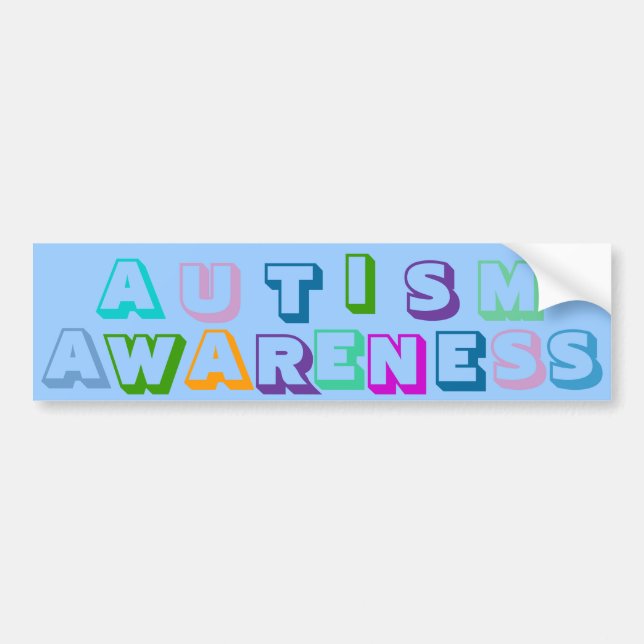 Autism Awareness Bumper Sticker (Front)