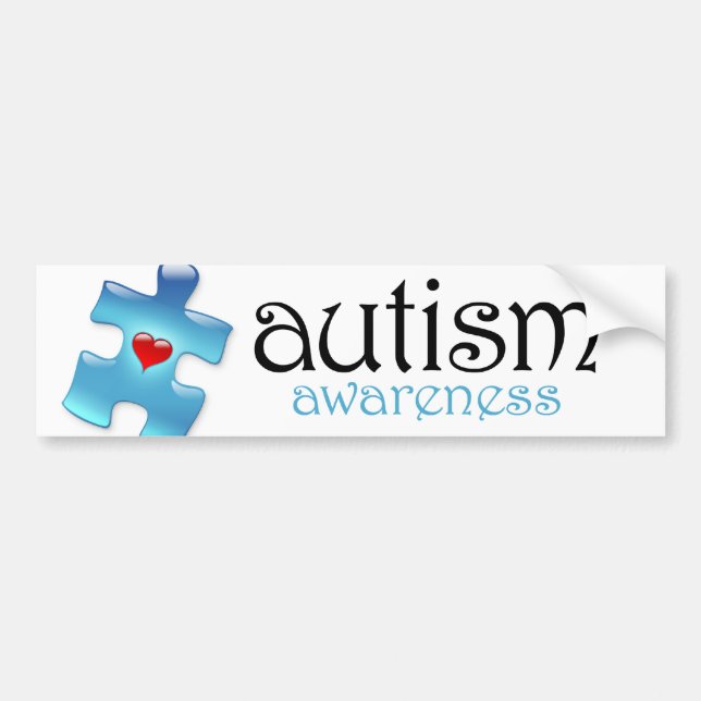Autism Awareness Bumper Sticker (B1) (Front)
