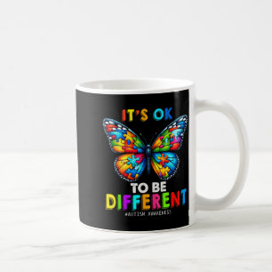 Autism Awareness Butterfly Animal Its Ok To Be Dif Coffee Mug