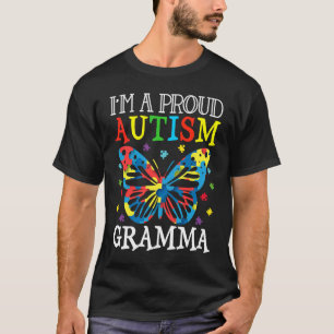 Autism Awareness Butterfly I'm a Proud Autism Gram T-Shirt