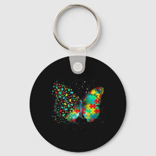 Autism Awareness Butterfly Peace Lover Gift Men Wo Key Ring