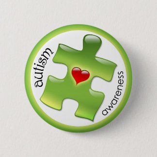 Autism Awareness Button - Green