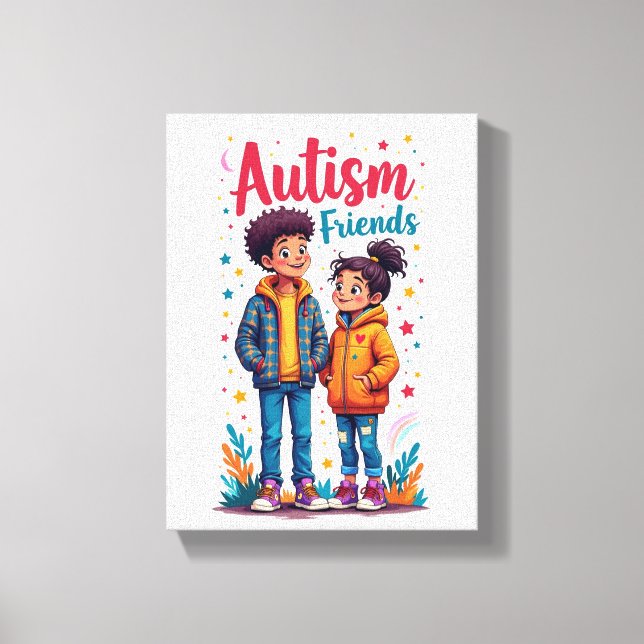Autism Awareness Canvas Print (Front)
