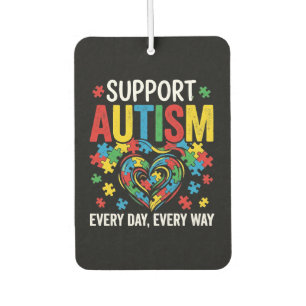 Autism awareness car air freshener
