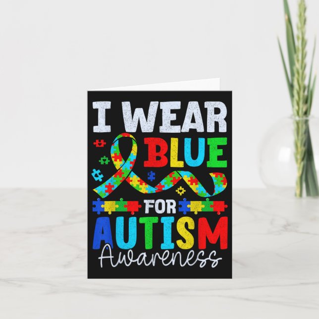 Autism Awareness  Card (Front)