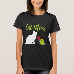 Autism Awareness Cat Aspergers Mum Down Syndrome T-Shirt