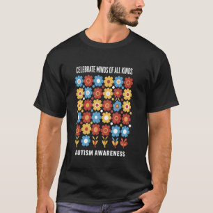 Autism Awareness Celebrate Neurodiversity Colourfu T-Shirt