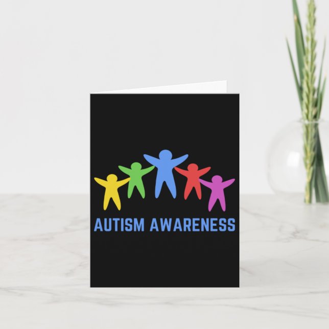 Autism Awareness Celebrating Diversity Sticker  Card (Front)