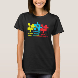 Autism Awareness Chemical Element Puzzle Piece T-Shirt