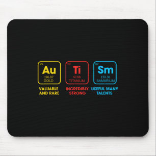 Autism Awareness Chemistry Elements Periodic Table Mouse Mat