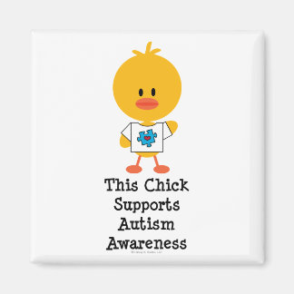 Autism Awareness Chick Magnet