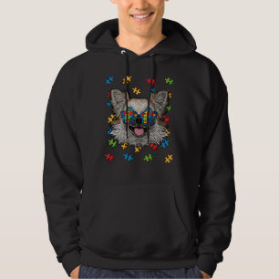 Autism Awareness Chihuahua Puzzle Sunglasses Autis Hoodie