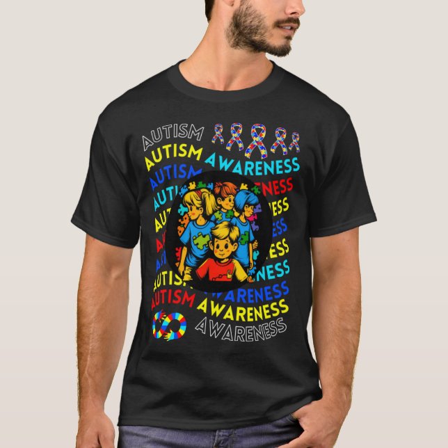 Autism Awareness Children For Teacher Autism Moms  T-Shirt (Front)