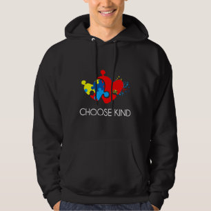 Autism Awareness Choose Kind Heart Hoodie