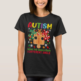 Autism Awareness Christmas Autistic Xmas Day Pajam T-Shirt