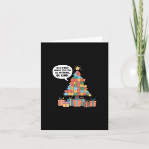 Autism Awareness Christmas Be Kind Kindness Xmas P Card