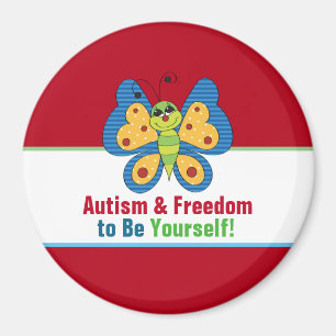 Autism Awareness Circle Magnet