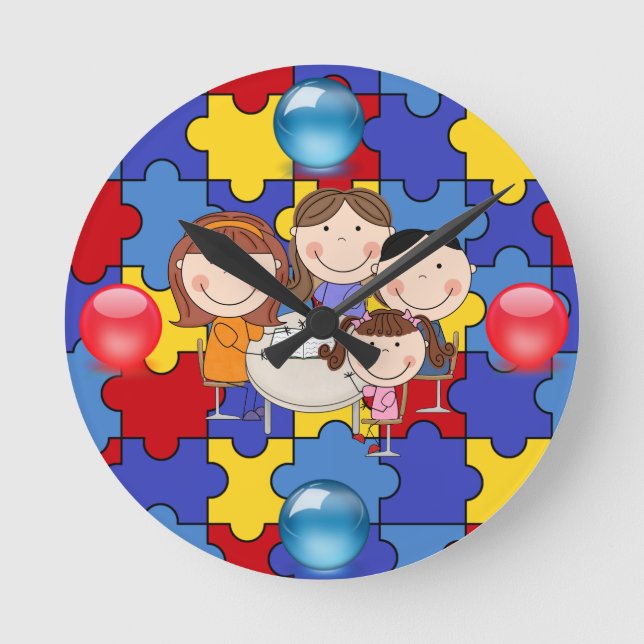Autism Awareness Clock 4 (Front)