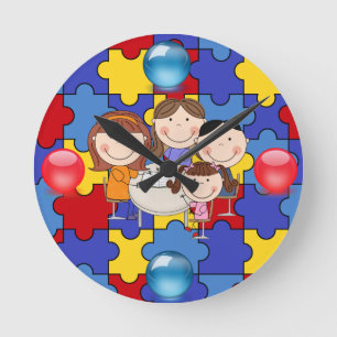 Autism Awareness Clock 4