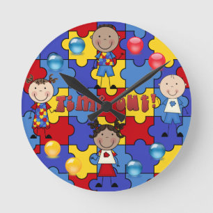 Autism Awareness Clock 5