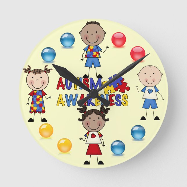 Autism Awareness Clock 7 (Front)