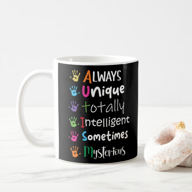 Autism Awareness Coffee Mug (With Donut)