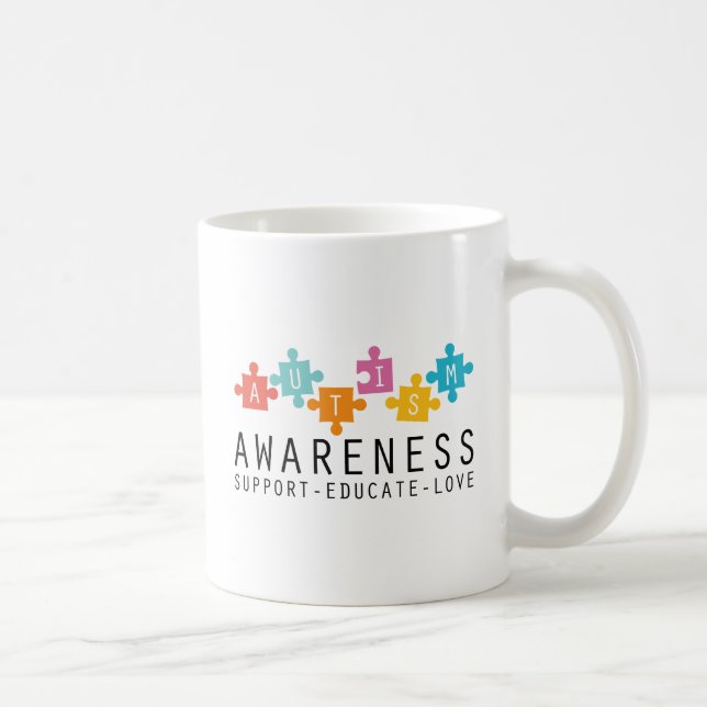 Autism Awareness Coffee Mug (Right)