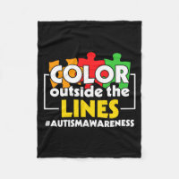 Autism Awareness Color Outside The Lines Support A