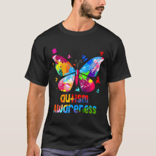 Autism Awareness Colorful Butterfly Autism T-Shirt