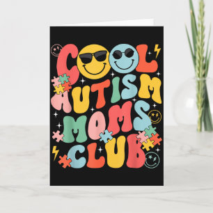 Autism Awareness Cool Autism Moms Club Mama Mom Mo Card