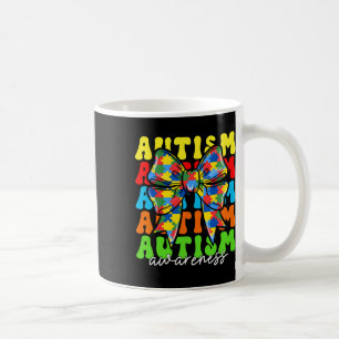 Autism Awareness Coquette Bow Men Women Kids Boys Coffee Mug