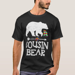 Autism Awareness Cousin Bear Support Autistic Adul T-Shirt