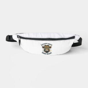 Autism Awareness Cow Vintage Engraving Support Des Bum Bags