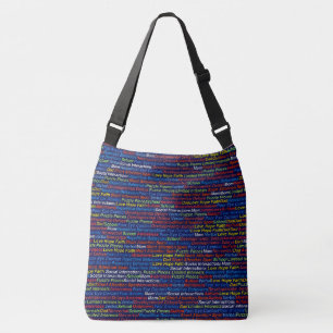 Autism Awareness   - Cross Body Bag, Medium Crossbody Bag