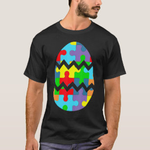 Autism Awareness Cute Easter Egg Puzzle T-Shirt