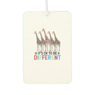 Autism Awareness Cute Giraffe Animal It's Ok To Be Car Air Freshener
