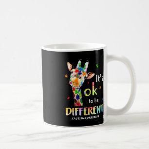 Autism Awareness Cute Giraffe Animal Its Ok To Be  Coffee Mug