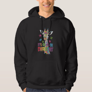 Autism Awareness Cute Giraffe Animal Its Ok To Be Hoodie
