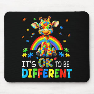 Autism Awareness Cute Giraffe Animal to Be Mouse Mat