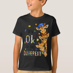 Autism Awareness Cute Giraffe Animal to Be T-Shirt
