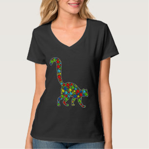 Autism Awareness Cute Lemur Puzzle Piece Animals S T-Shirt